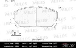 E100370 Колодки тормозные LEXUS RX300 00-01 передние SemiMetallic