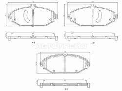 Колодки тормозные (Спереди) Mercedes-Benz C-Class 13-21 / E-Class 16-20