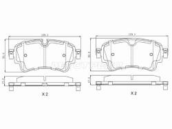 Колодки тормозные (Сзади) Audi A4 15- / A5 16- / A8 17- / Q5 16- / Volkswagen Touareg 18- / Audi RS5