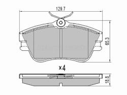 Колодки тормозные (Спереди) Volkswagen Transporter 90-03