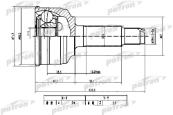 ШРУС PCV1782