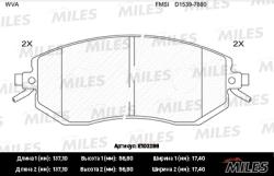 E100286 Колодки тормозные SUBARU FORESTER 08-/IMPREZA 08-/XV 12- передние SemiMetallic