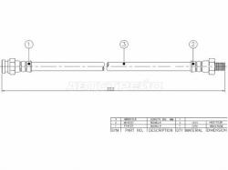 Шланг тормозной передний (Таиланд) NISSAN ATLAS/CONDOR 91/PATROL 86-/RR VANETTE/LARGO 86-95