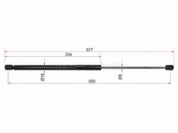 Амортизатор крышки багажника Ford Fusion 02-12 (Справа=Слева)