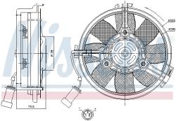 Вентилятор радиатора VAG A4/A6/A8/PASSAT/SUPERB 1.8-4.2/1.9TD-2.5TD 96-08 85546