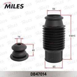 DB47014 Пыльник+отбойник d14/h48x194 (к-т на 1 амортизатор) универсальный