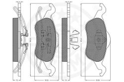 Заменено на xop-BP-10302. Колодки тормозные дисковые  комплект FORD: FOCUS (DAW  DBW)  FOCUS Kombi ( 10302