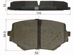 Колодки тормозные (Спереди) Suzuki Escudo 94-05 / Grand Vitara 97-08 / Mazda Proceed Levante 96-99 /