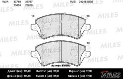 E100112 Колодки тормозные TOYOTA COROLLA (E12) 1.4/1.6/1.8/2.0 00> передние SemiMetallic