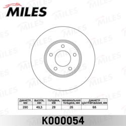 K000054 Диск тормозной NISSAN X-TRAIL (T30)/MAXIMA QX (A33)/PRIMERA (P12) передний вент.