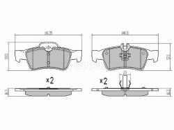 Колодки тормозные (Сзади) Mercedes-Benz E-Class 02-17 / S-Class 98-13 / CL-Class 99-06 / SL-Class 01