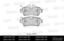 E110531 Колодки тормозные MINI COOPER 06-/ONE/CLUBMAN 07- задние SemiMetallic