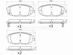 Колодки тормозные (Спереди) Hyundai Creta 15-20 / Kia Ceed 06-18 / Cerato 08-13 / Seltos 19-22 / Sou