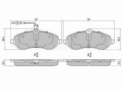 Колодки тормозные (Спереди) Citroen Jumpy 07-17 / Fiat Scudo 07-16 / Peugeot Expert 07-17