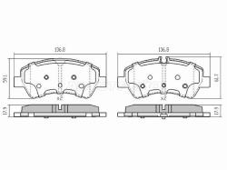 Колодки тормозные (Сзади) Ford Transit 85-20