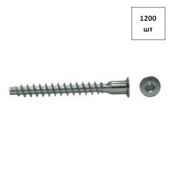 Винт 7,0х60 Конфирмат вн/ш.SW4 (отв.под заглушку) оц. 1200шт FORTLUFT sts030833