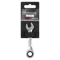 Ключ комбинированный трещоточный короткий 10мм PRO пласт.подвес (ATAL014)
