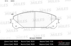 E500439 Колодки тормозные LEXUS RX 09-/TOYOTA HIGHLANDER 07- передние Ceramic