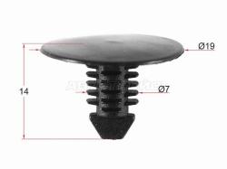 Клипса защиты двигателя GM (1 шт.)