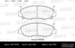 Колодки тормозные HONDA ACCORD 2.0-2.2 90-93 передние LowMetallic E400359