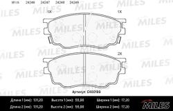 E400189 Колодки тормозные MAZDA 6 1.8 02- передние LowMetallic