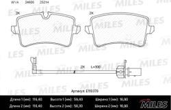 E110379 Колодки тормозные AUDI A6 11-/A7 10- задние с датч. SemiMetallic