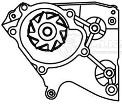 Насос водяной для а/м Kia Sportage (93-) 2.0i [FE] (LWP 0812)