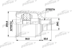 ШРУС PCV4016