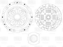 Сцепление в сборе для а/м Kia Picanto (04-) 1.1i (с мех. муфт) (FR 0817)