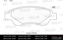 E100395 Колодки тормозные CITROEN C1/PEUGEOT 107/TOYOTA AYGO 05- передние SemiMetallic