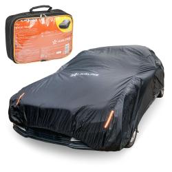 Чехол-тент на автомобиль защитный XL (510*195*150 см) молния для двери, универсал., черный (ADCT007)