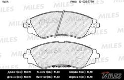 E100014 Колодки тормозные CHEVROLET REZZO/DAEWOO NUBIRA 00-03 передние SemiMetallic