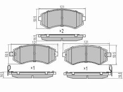 Колодки тормозные (Сзади) Nissan Patrol 97-10 / Safari 97-07