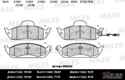 E100322 Колодки тормозные MERCEDES W163 ML230-ML430 передние SemiMetallic