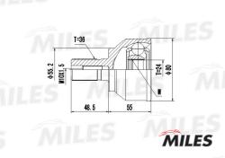 GA20209 ШРУС MAZDA 3 2.3 03- нар.