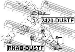 Сайлентблок рычага RENAULT DUSTER 10- пер.подв. RNAB-DUSTF