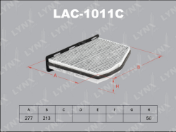 Фильтр салона AUDI A3/SKODA OCTAVIA 04-/VW G5/PASSAT/TIGUAN угольный LAC-1011C