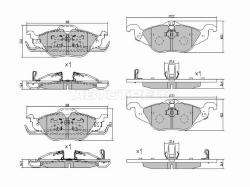Колодки тормозные (Спереди) Opel Astra 98-13
