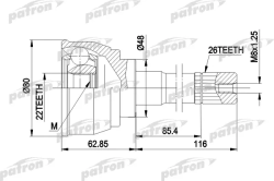 ШРУС PCV1380