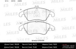 Колодки тормозные MERCEDES W204/W212 (спорт) передние SemiMetallic E100458