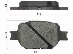 Колодки тормозные (Спереди) Toyota Allion (T260) 07-16 / Caldina (T240) 02-07 / Corolla (E120) 00-07