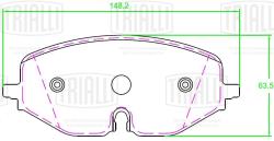 Колодки торм. для а/м Skoda Octavia A8 (19-)/VW Golf VIII (19-) диск. перед. (PF 2360)