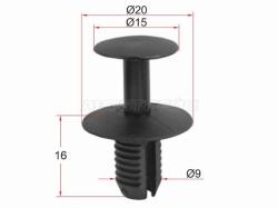 Клипса крепежная MERCEDES/BMW (1 шт.)