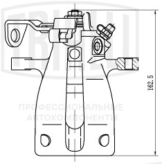 Суппорт торм. для а/м Opel Astra G (98-) зад. прав. d=34мм (т/с TRW) (CF 203202)