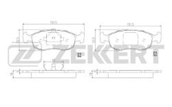 Колодки торм. диск. передн. Ford Escort IV-VII 86- Scorpio 85- Sierra I-II 82- bs-2975