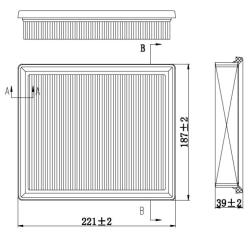 Фильтр для а/м Toyota Prius (08-)/Lexus CT 200h (10-) 1.8hyb/NX 300h (14-) 2.5hyb (возд.) (TR22009)