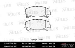 E100416 Колодки тормозные HONDA ACCORD 2.0/2.4 АКПП 08- передние SemiMetallic