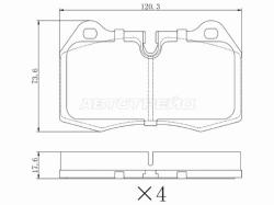 Колодки тормозные (Спереди) BMW 5-Series 88-96 / 7-Series 94-01 / 8-Series 89-99