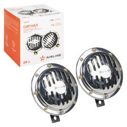 Сигнал звуковой дисковый 125мм 330/400Гц 118дБ 24В LOW/HIGH, кмпл. 2 шт. (AEBE001)