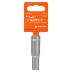 Головка торцевая 3/8" шестигранная 9мм глубокая, пласт.подвес (ATAQ031)